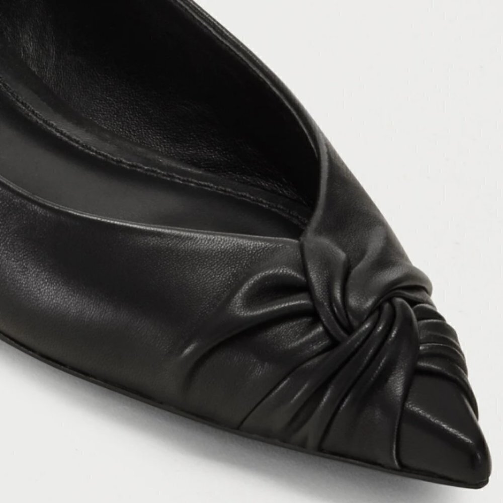 💕MAJE💕 Flat Leather Pumps ~ Black
